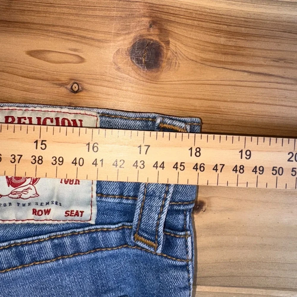 True Religion Jeans Mens 36 Ricky Relaxed Straight Leg Denim Blue Jeans